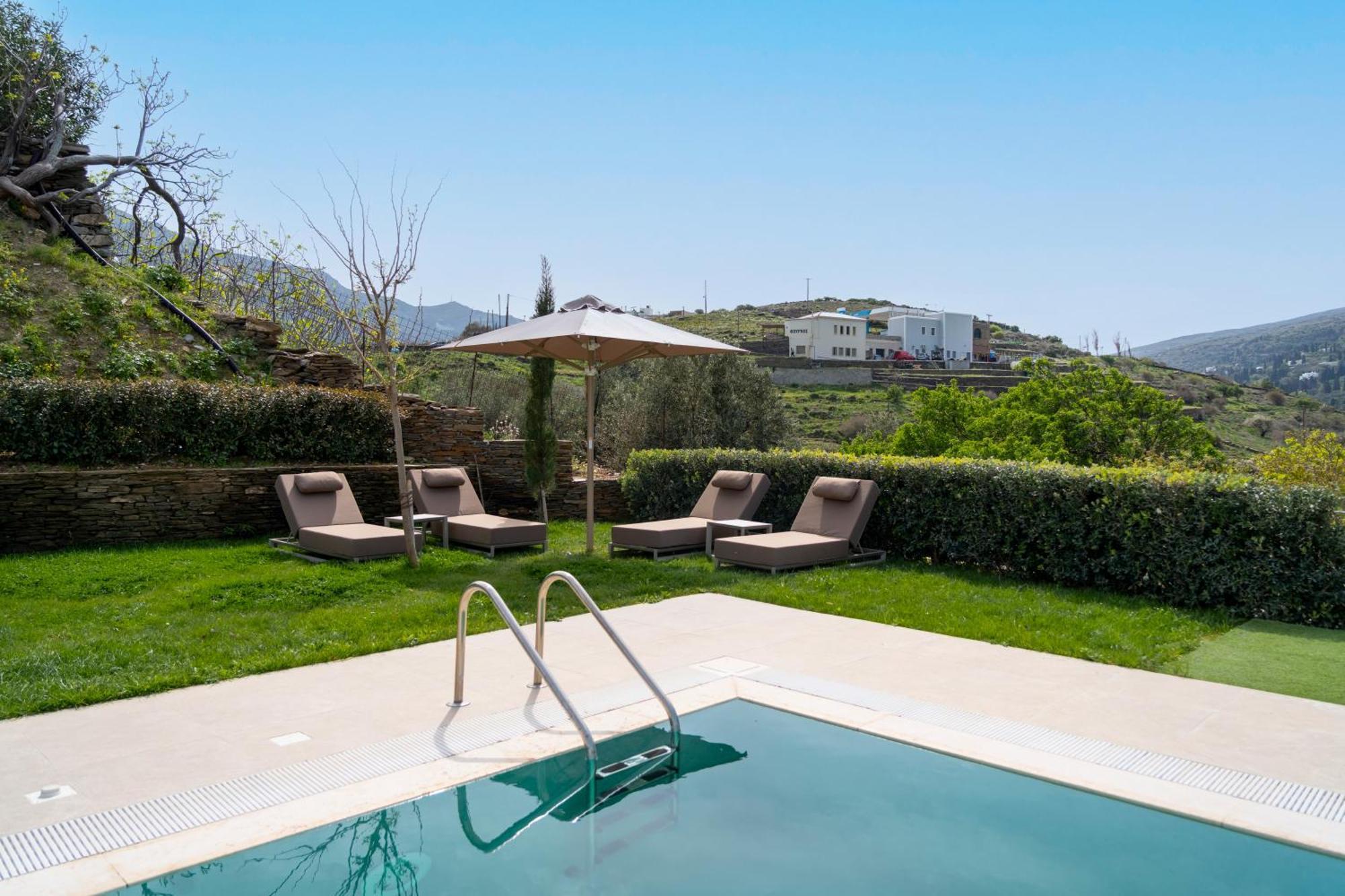 Suitehome Villas With Private Pools By Explore Andros Kültér fotó