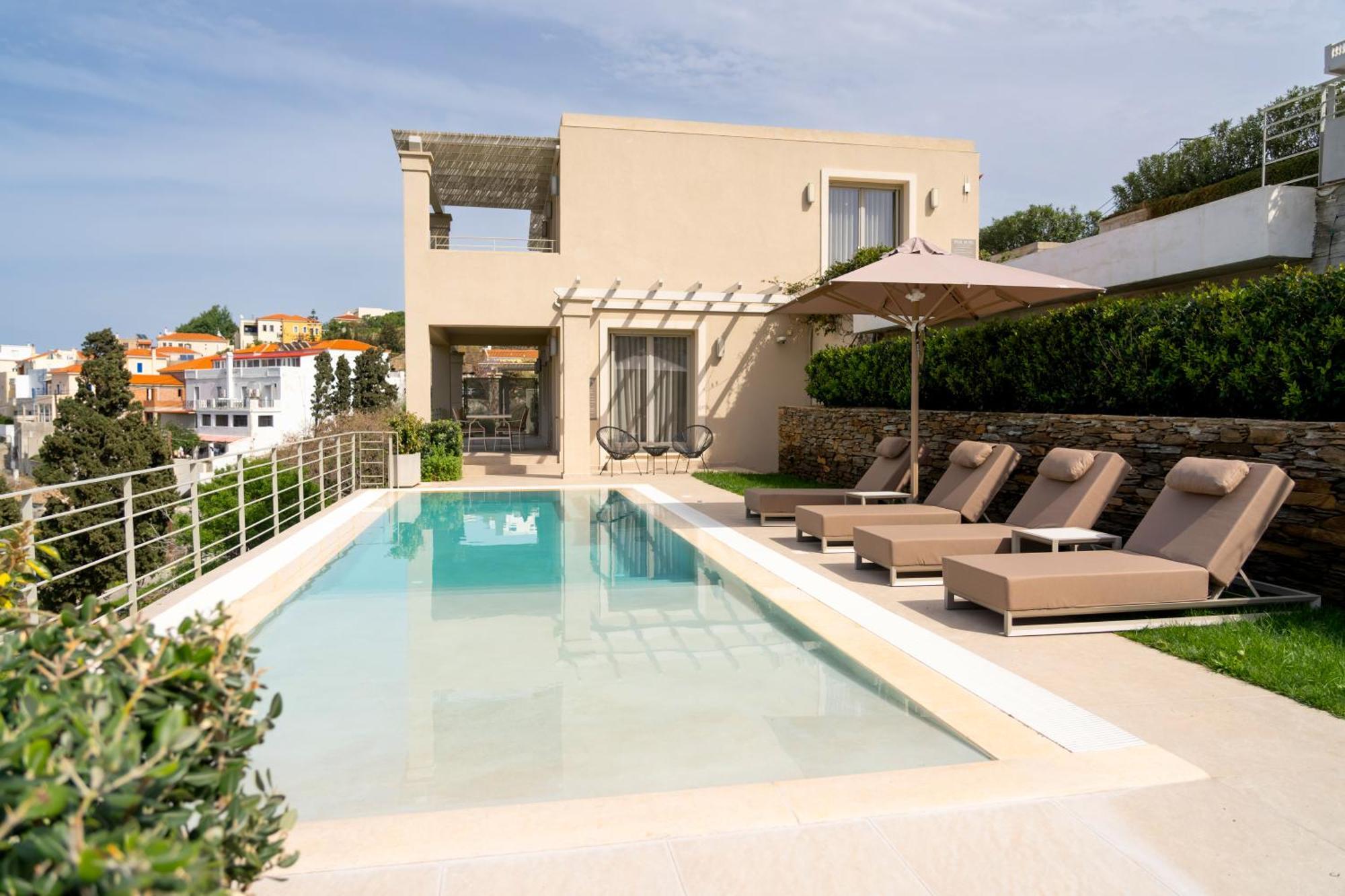 Suitehome Villas With Private Pools By Explore Andros Kültér fotó